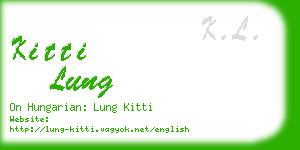 kitti lung business card